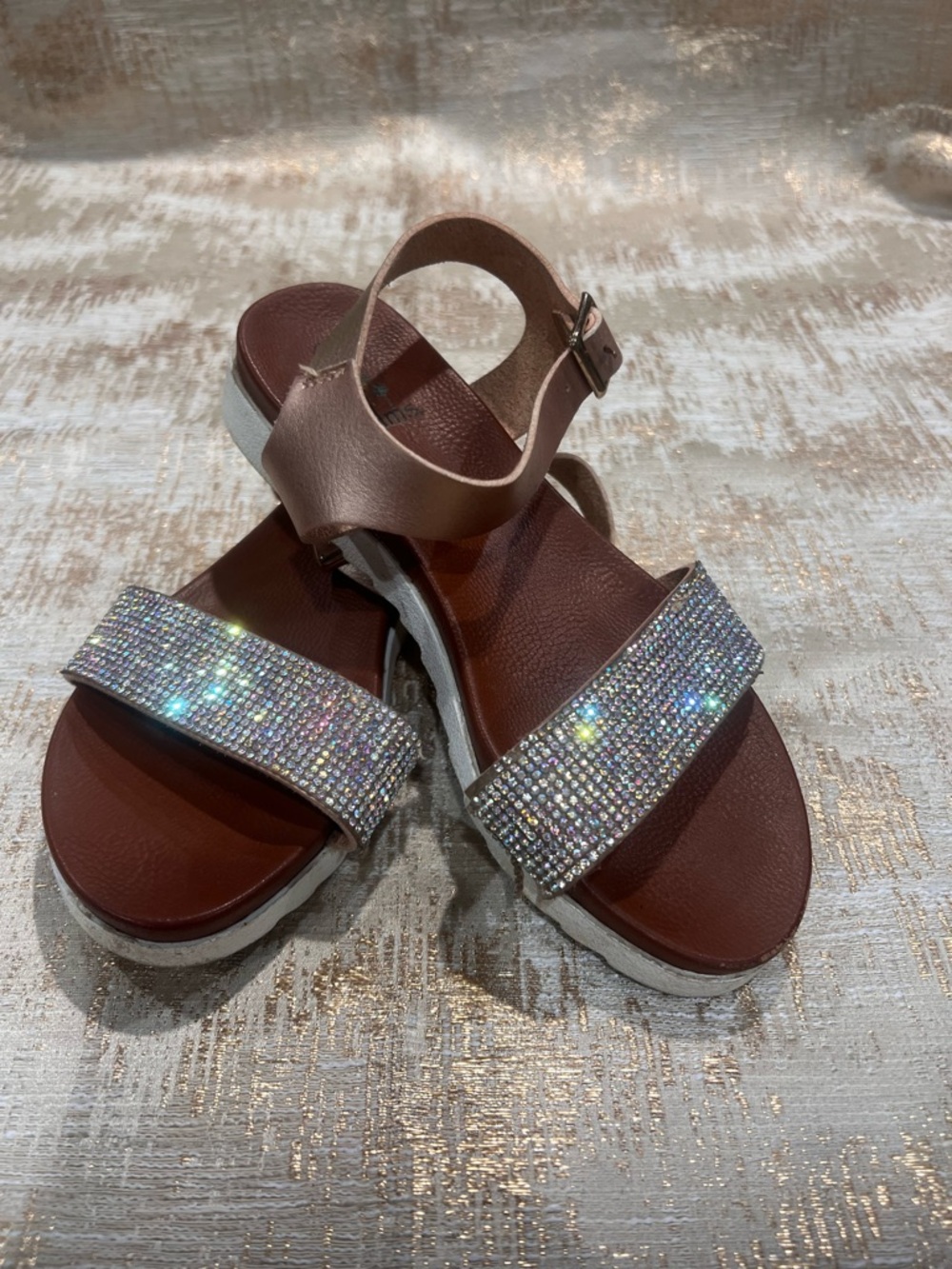 Palms Gem-Embellished youth  Sandals
